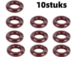 Conjunto Com 10 Suportes Redondos De Madeira Para Hashis, Portáteis, 4,8×4,8 Cm, Adequados Para Sala De Jantar, Cor Marrom