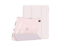 Yuru capa Compatível com Ipad 10ª Geração 2022 10.9 Polegadas, Slim de Couro Pu + Tpu Anti impacto com Função Auto Dormir/acordar Rosa