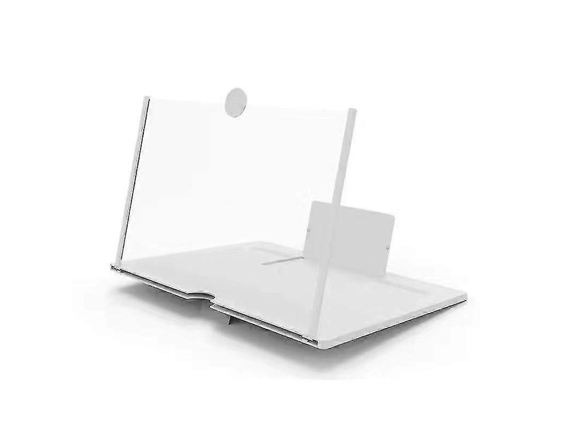 Amplificador De Tela De Celular De 10 Polegadas, Versão 3d Hd, Amplificador De Telefone De Vídeo, Branco Brilvibera