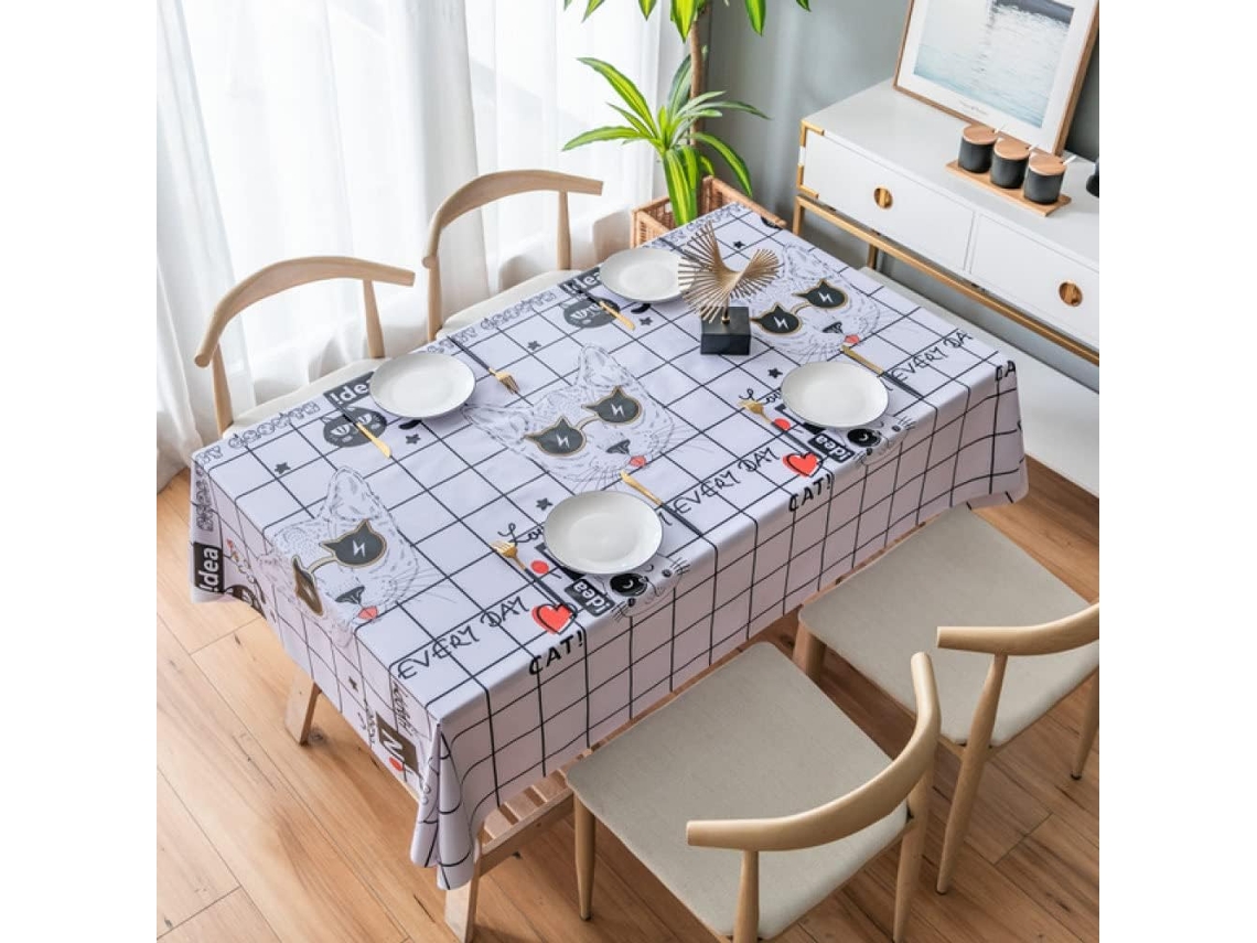 Toalha De Mesa Em Pvc, Capa De Mesa Impermeável