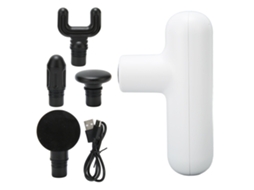 Massageador Muscular Portátil Mini 4 Velocidades Branco