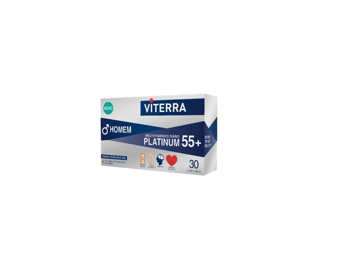 Suplemento Alimentar VITERRA Homem Platinum 55+ (30 Comprimidos)