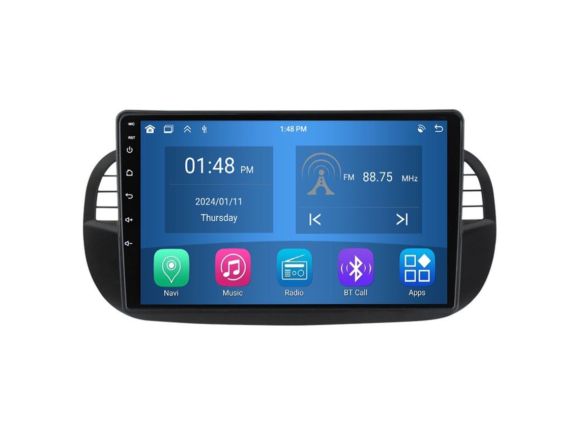 Central Multimídia Carplay Gps 4 Gb 64 Gb Para Fiat 500 2007-2015 Android Auto Bluetooth 002