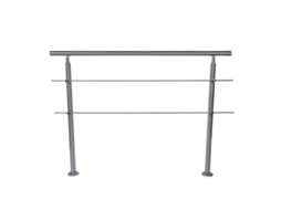 Laxiscreed Corrimão Em Aço Inoxidável Para Escada, 150x102,5 Cm, Resistente E Com Acabamento De Alta Qualidade