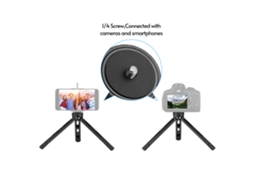 Trípode Plegable De Mesa De Aluminio Con Tornillo 1/4 Para Cámara Dslr Smartphone Luz Led Estabilizador Carga Máx. 15kg