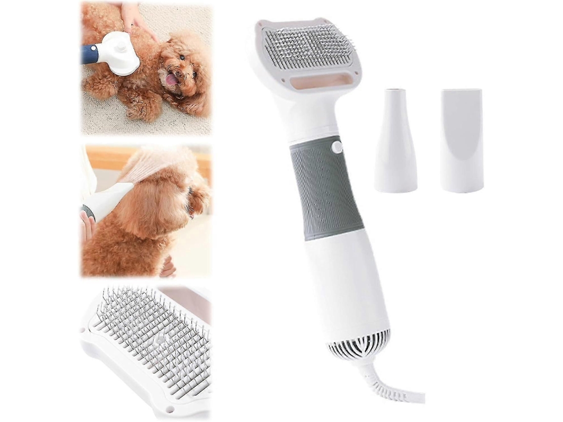 Secador de Pelos para Cães 3 em 1 com Escova Autolimpante e 2 Tipos de Jato. TAISHENGDA