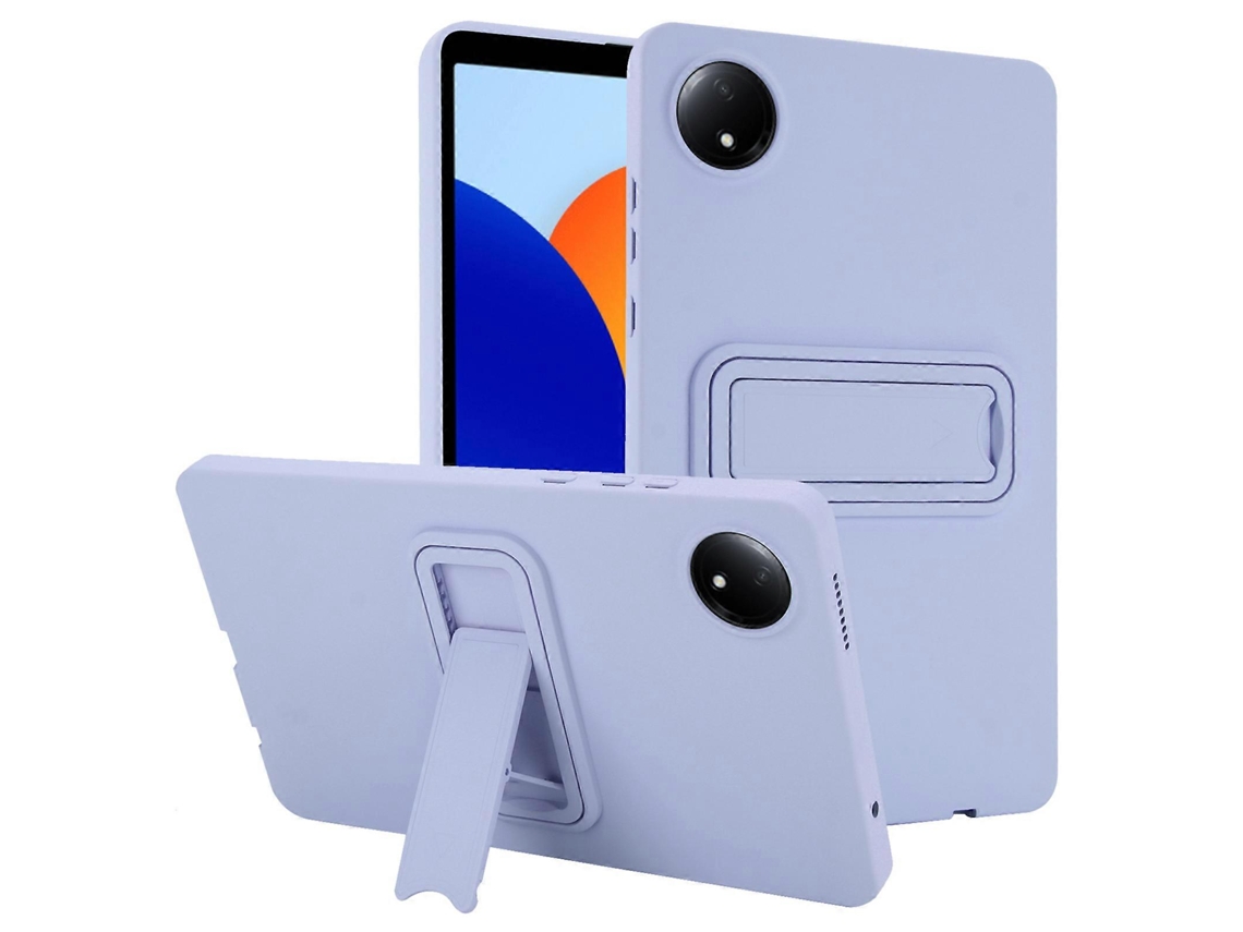 Capa Tkdaddy para Xiaomi Redmi Pad SE 4G 8,7 polegadas, capa de suporte para tablet em TPU, roxo claro, Hengrongshen
