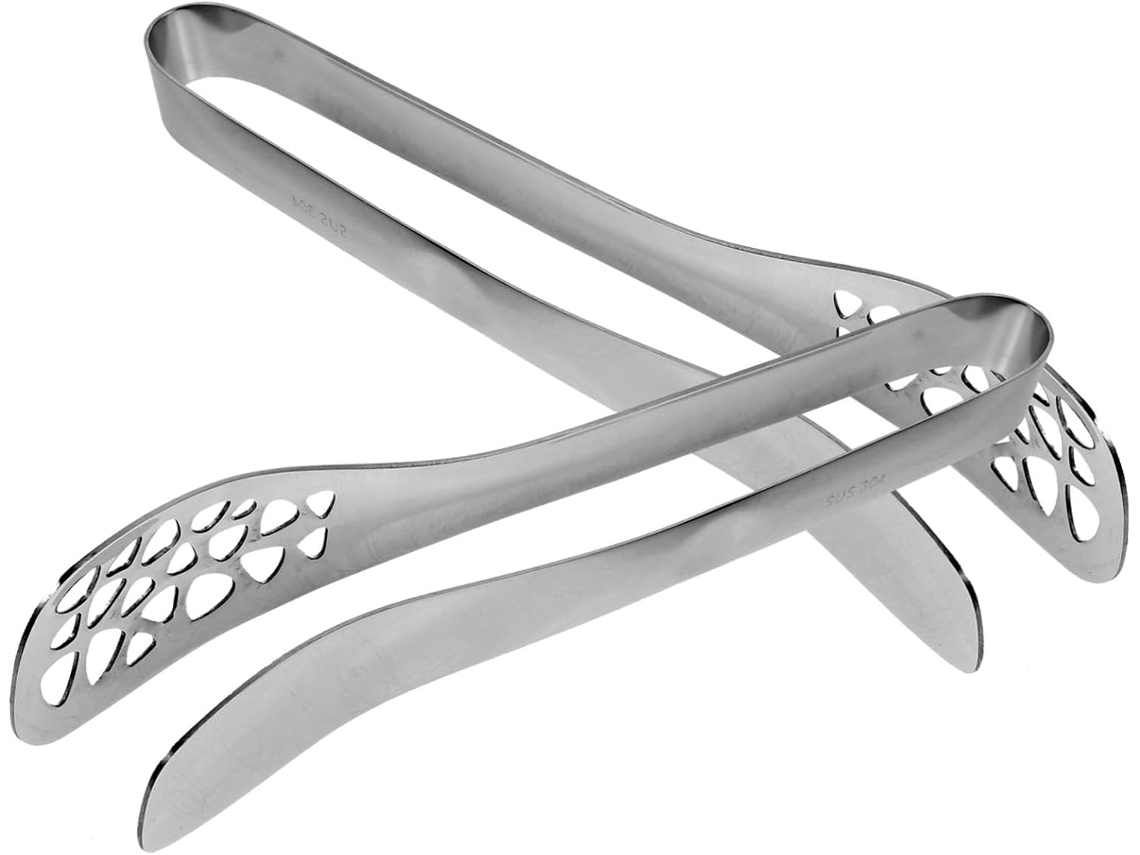 Pinça Para Churrasco De Aço Inoxidável 2 Peças Com Cabos Ergonômicos E Resistentes Ao Calor Cozinha Ar Livre