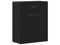 Conjunto 1 Buffet Moderno Vidaxl Preto Derivados De Madeira (60 X 30 X 75 Cm)
