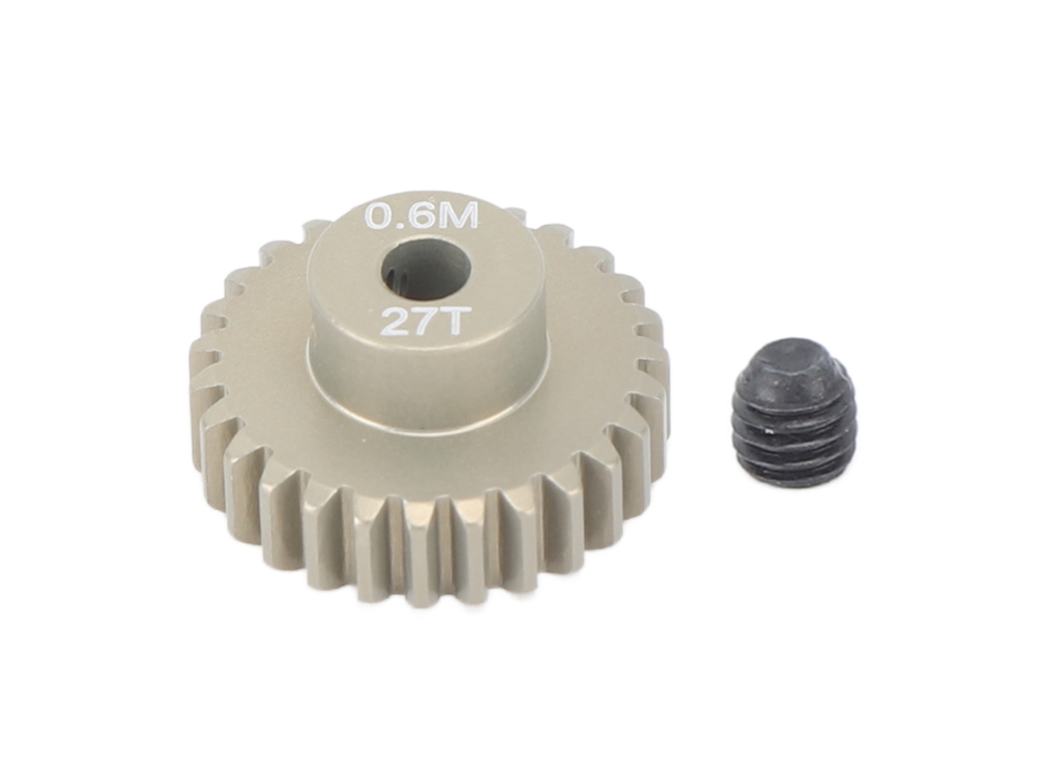 Mali engrenagem Pinion de Liga de Alumínio 3.175mm 0.6m Alta Resistência para Carro Rc Crawler 1/8 1/10 27d