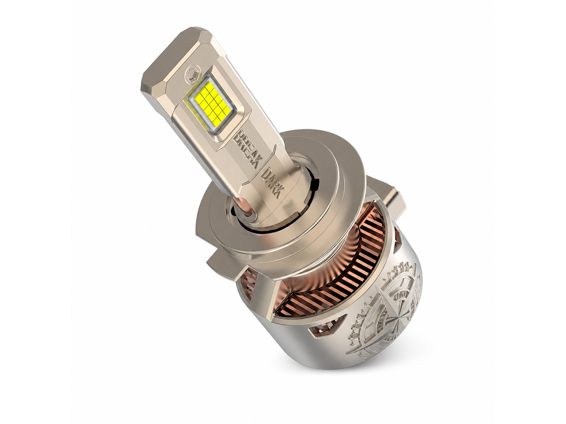 Lâmpada Led Para Farol De Carro 9004, 240 W, Duplo Tubo De Cobre