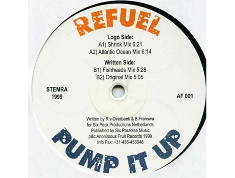Vinil Pump It Up Anonimous Fruit Records