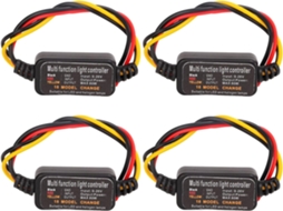 Controlador De Luz Freio Led Com 4 Peças, 9-26v Dc, 16 Modos Ajustáveis, Módulo De Sinalização Para Carro, Motocicleta E