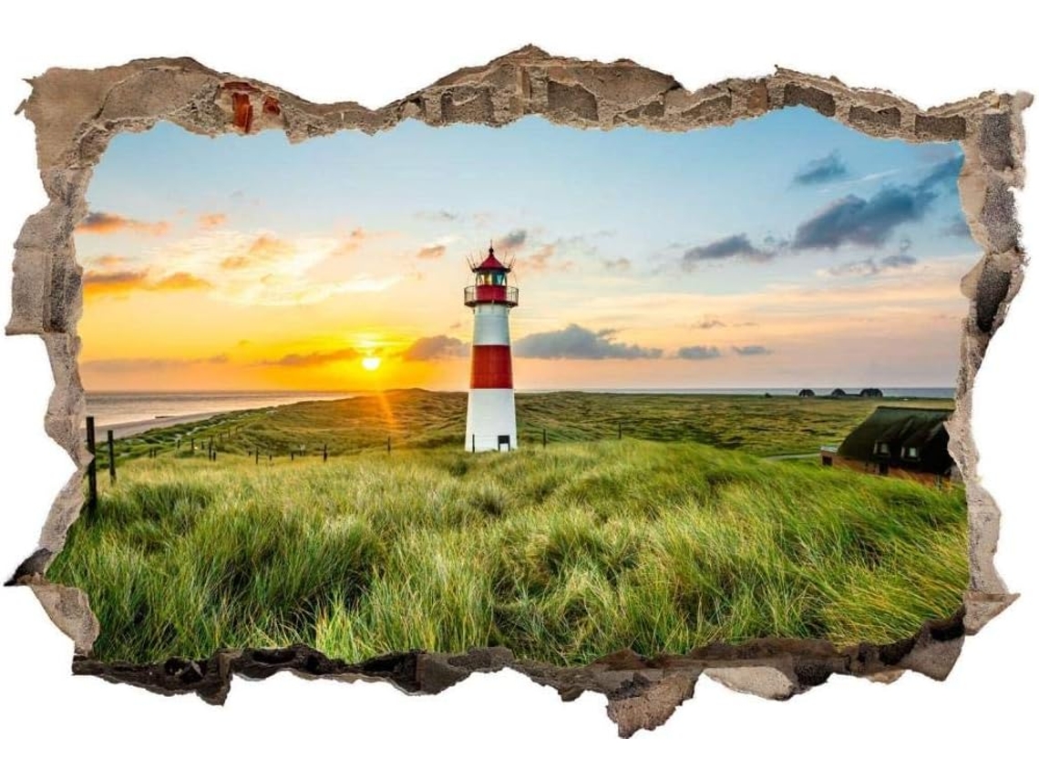 Adesivos Muraux Plage Dune Mer Du Nord Autocollant Adesivo Mural Para Salão De Beleza Chambre Cuisine Bureau Adulto Enfant 56x81cm