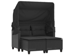 Garden Sofa, Garden Sofas Vidaxl Preto Rattan / Vime (n/a)