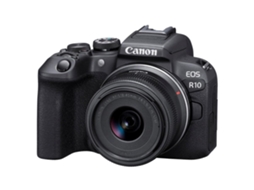 Eos R10 + Rf S 18 45mm F/4.5 6.3 Is Stm Máquina Fotográfica Híbrida Aps c + Ebook “20 Dicas para Fotos Que Impressionam” CANON
