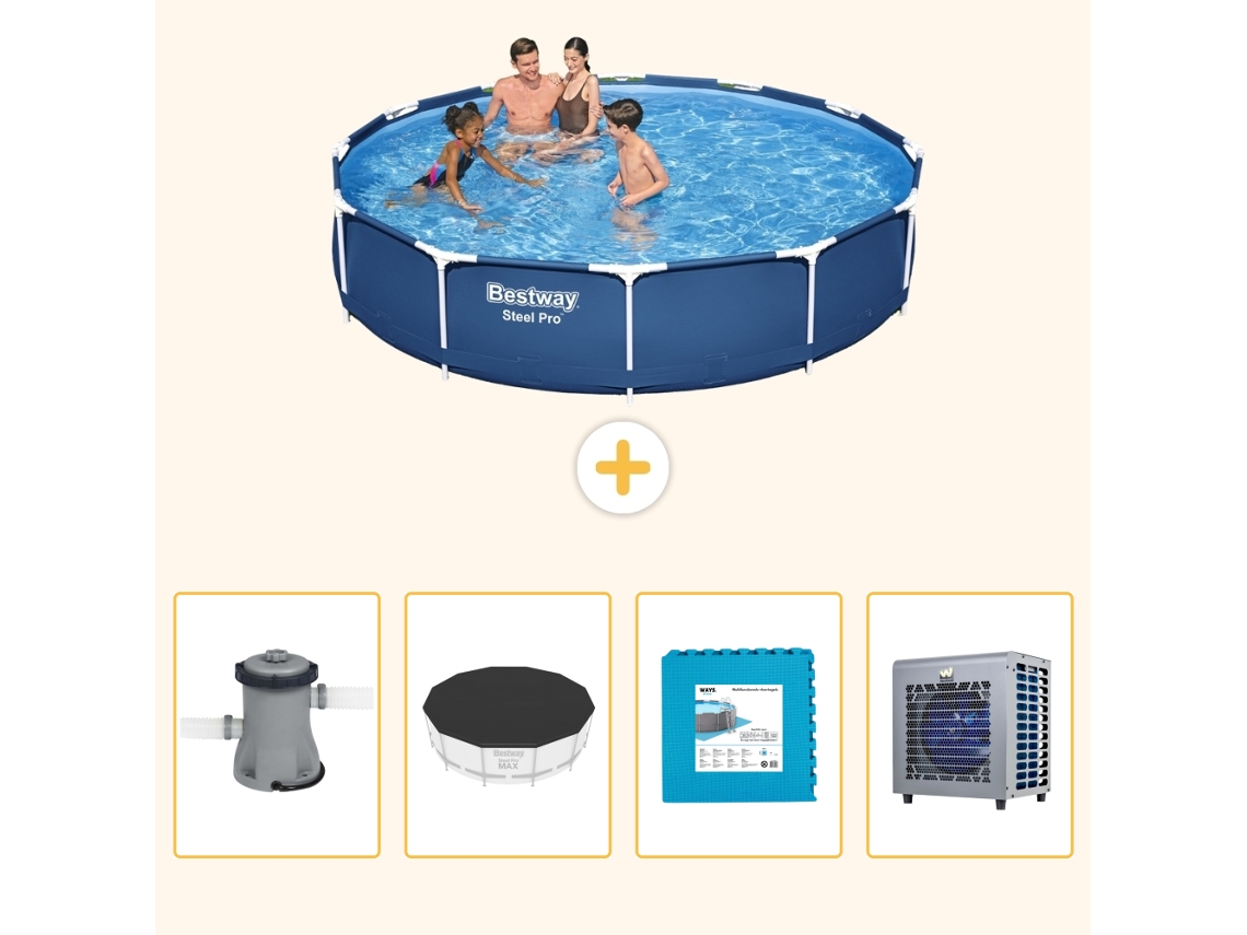Bestway Piscina Bestway Steel Pro Redonda - 366x76 Cm - 5-peças S290