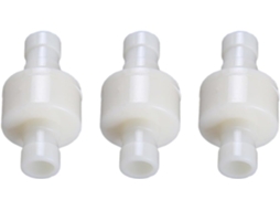 Conjunto De 3 Válvulas Retenção Plástico Branco Com Prevenção Refluxo