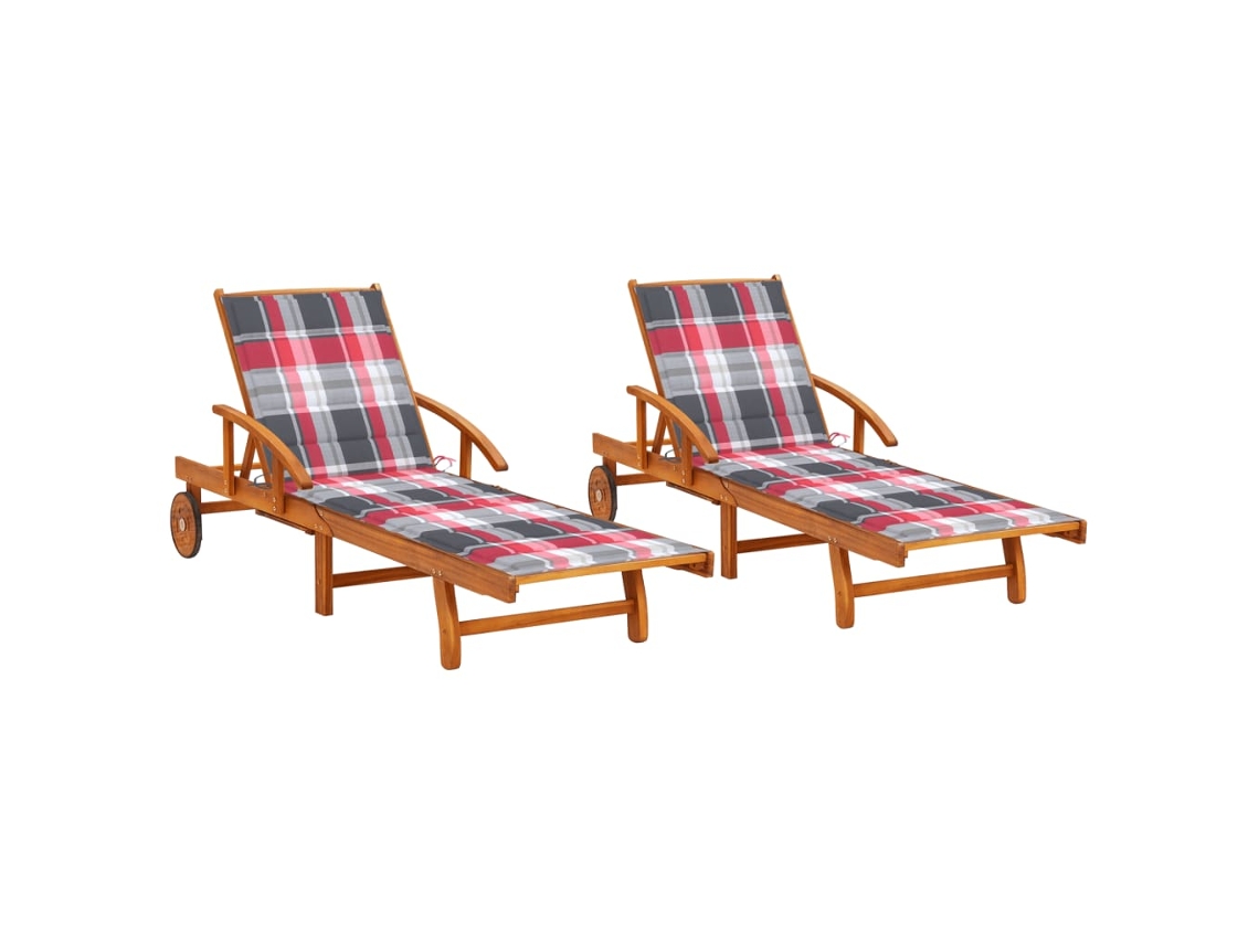 Sun Lounger, Sun Loungers Vidaxl Marrom Madeira De Acácia (n/a)