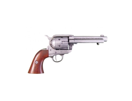 Réplique De Pistola Giratória Peacemaker 5½ Em Metal E Madeira, Com Simulador De Carga E Disparo E Tambor Rotativo Em Denix