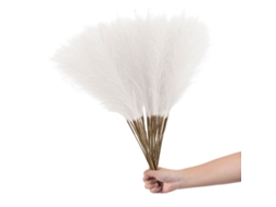 Decoração Boho Elegante, Hastes Artificiais Fofas Capim Dos Pampas Artificial, Fios De Metal Ajustáveis, Enchimento De Vaso De Chão Sem Manutenção Pa
