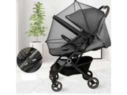 Mosquiteiro para Carrinho de Bebê, Conforto e Berço, Preto AQUAFORGE