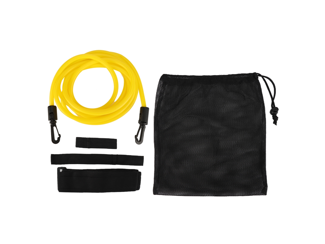 Swim Training Resistance Belt Aquatic Stationary Cord Yellow