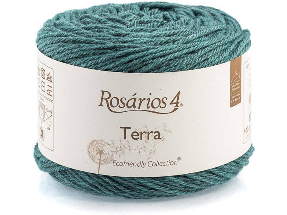 Fio de Lã ROSARIOS 4 Terra P149934 (Azul - Lã - 10,5x9,5x9,5 cm)