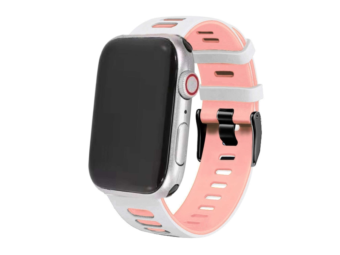 Bracelete Pioneer para Apple Watch Series 3 42Mm Branco e Rosa
