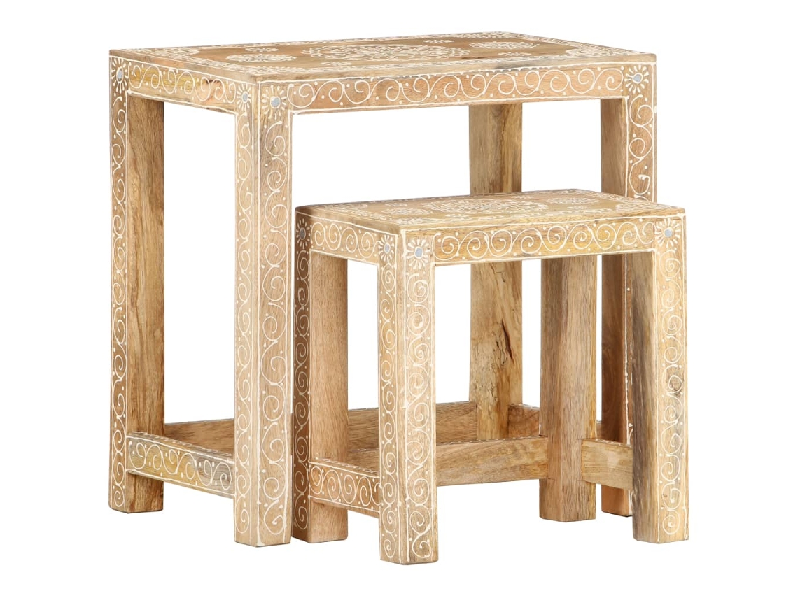 Side Table, Side Tables Vidaxl Marrom Madeira