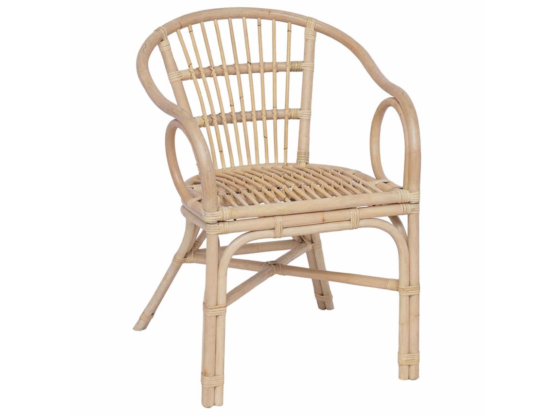 Conjunto 1 Cadeira Moderna Vidaxl Castanho Vime (58 X 60 X 81 Cm)