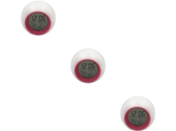 Conjunto de Despertador Colorido de 3 Peças para Meninos e Meninas com Luz Noturna de Led, Relógio Noturno Esférico e Termômetro. SFUSHOS