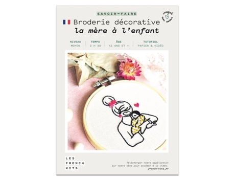 Caixa Diy Bordados Decorativos Mãe e Filho Les French Kits