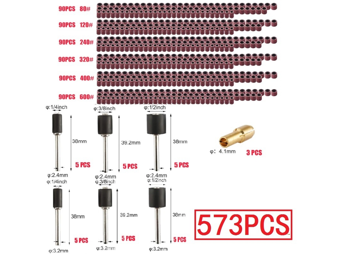 Conjunto de 573 Anéis Lixa BRILVIBERA