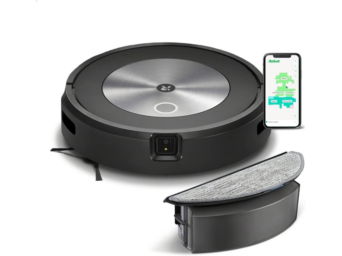 Aspirador Robô IROBOT Roomba Combo J5 MAX (Outlet Caixa Aberta - 2-em-1 - Grafite)