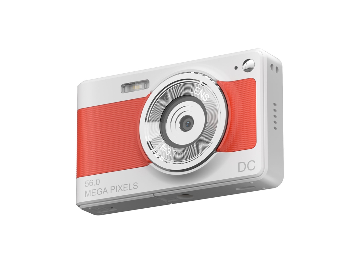 Câmera de vídeo digital MDUG HD 1080p com tela IPS de 2,88 polegadas e zoom digital de 8x (vermelha, 32 GB de memória)