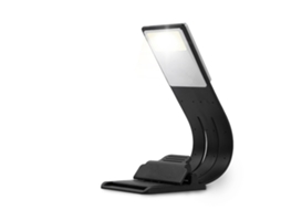Lâmpada de leitura LED recarregável com clip, suporte flexível, cuidado com os olhos, 3 temperaturas de cor ajustáveis | S/MARCA