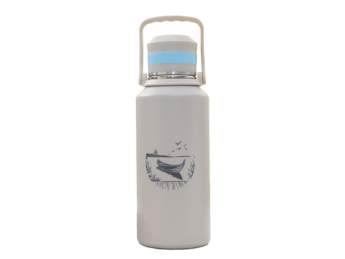 Garrafa Térmica 1500ml Inox Isolada Camping Cinza