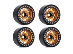 Mali aro de Liga de Alumínio Beadlock 2.2in Hub 4pcs para Trax4 Scx10 90046 Axi03007 Redcat Gen8 Carro Controle Remoto 1/10