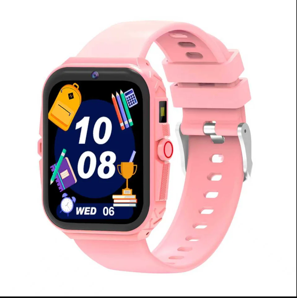 (rosa) Smartwatch Para Adolescentes Com Lanterna Led E Câmera