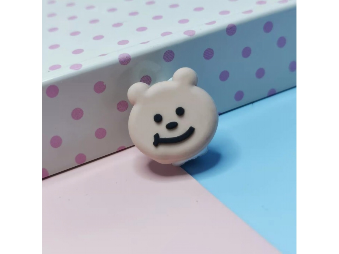 Protector De Cable Cargador De Teléfono Cute Gatito Sonriente Resistente Al Rompimiento Para Uso Diario