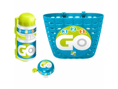Conjunto de acessórios Stamp Skids Control Combo Ciclismo Azul