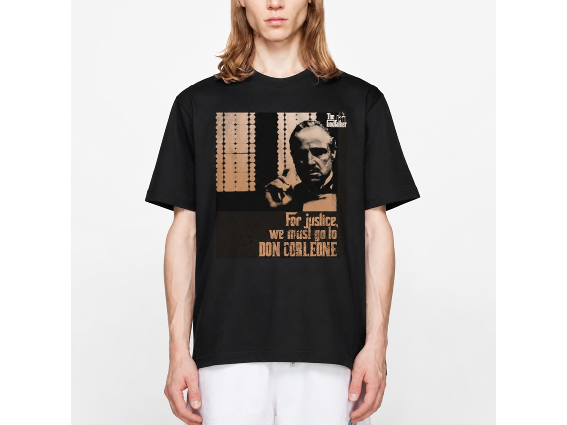 Rockinstone Godfather Justice Black Adult T-shirt Size:xl
