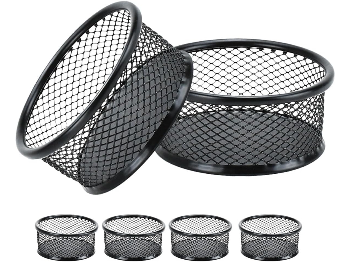 Organizador de mesa com clipes de metal, design simples e elegante, conjunto de 6 peças com pinos de ferro para