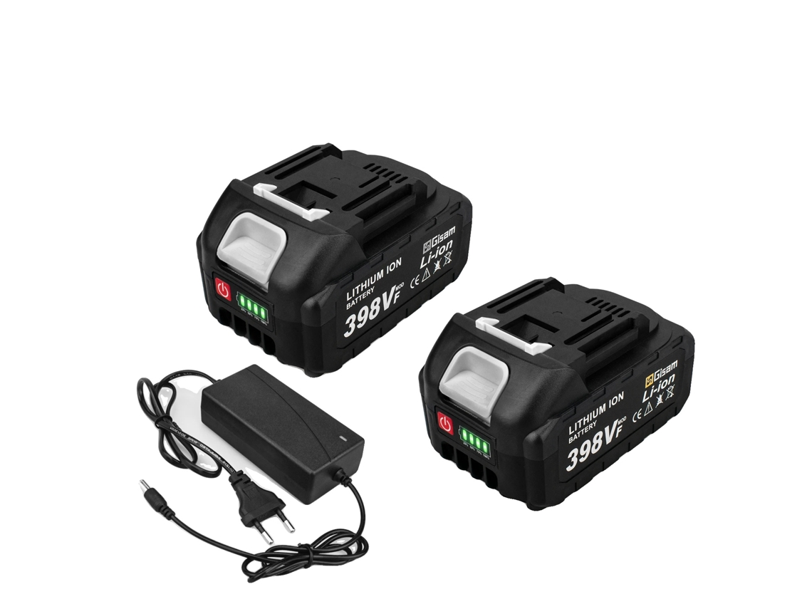 Bateria de íon de lítio 18 V, alta capacidade 22500 mAh ou 15000 mAh, compatível com ferramentas elétricas Makita, 2x398 VF, 1 carregador OEM