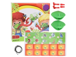Walshlxq juego de Lengua Animal para Niños: Coger Tarjetas, Atrapar Insectos Y Comer Plagas Juego de Mesa