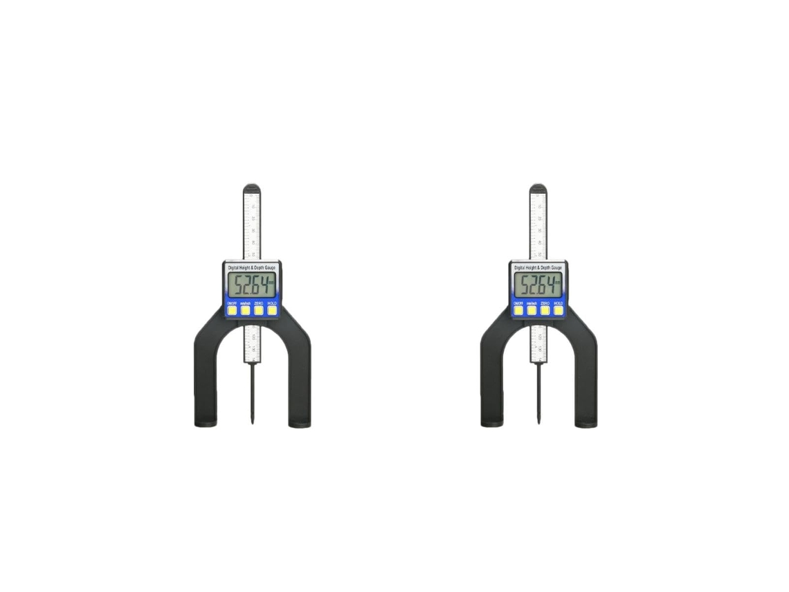 Conjunto de 2 medidores digitais Amosfun, LCD, almofadas magnéticas | S/MARCA
