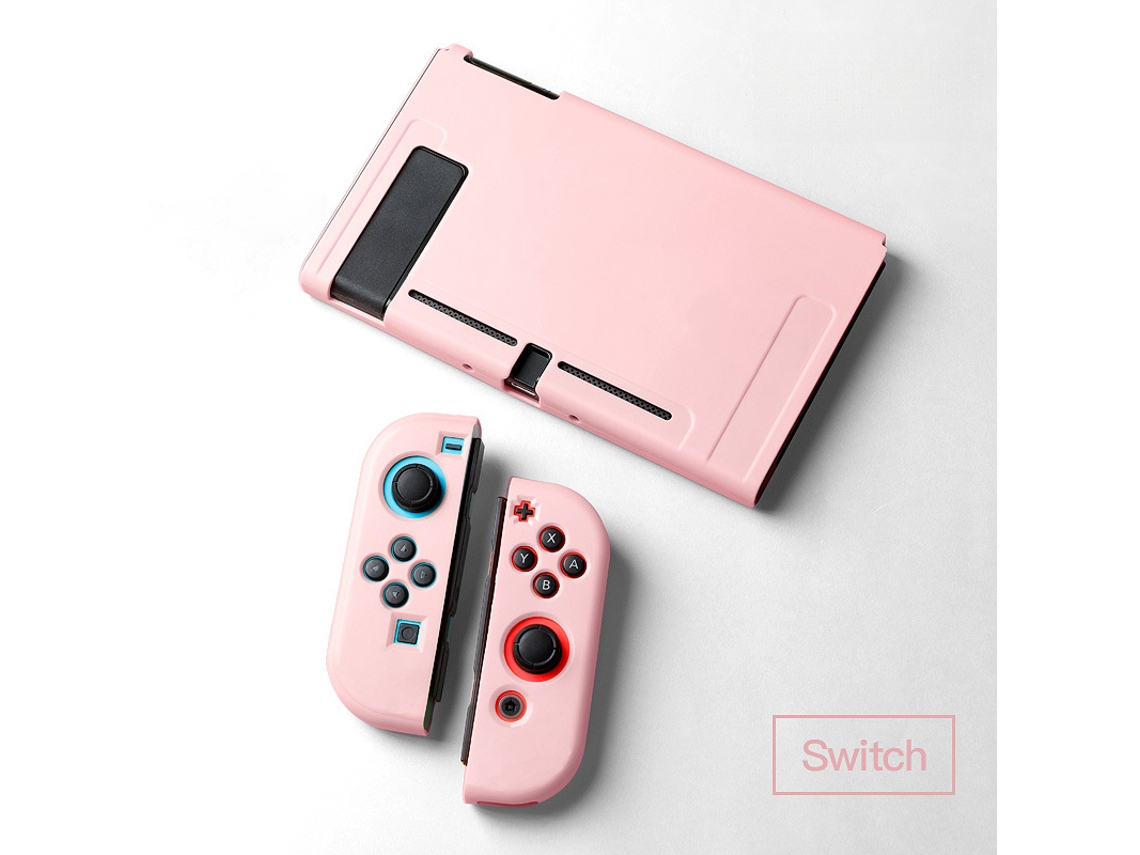 Capa para Nintendo Switch Ns, Capa Protetora Antiderrapante em Tpu SPQMENT (rosa)
