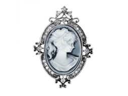 Broche De Mulher Com Strass E Placagem Dourada Para Decoração