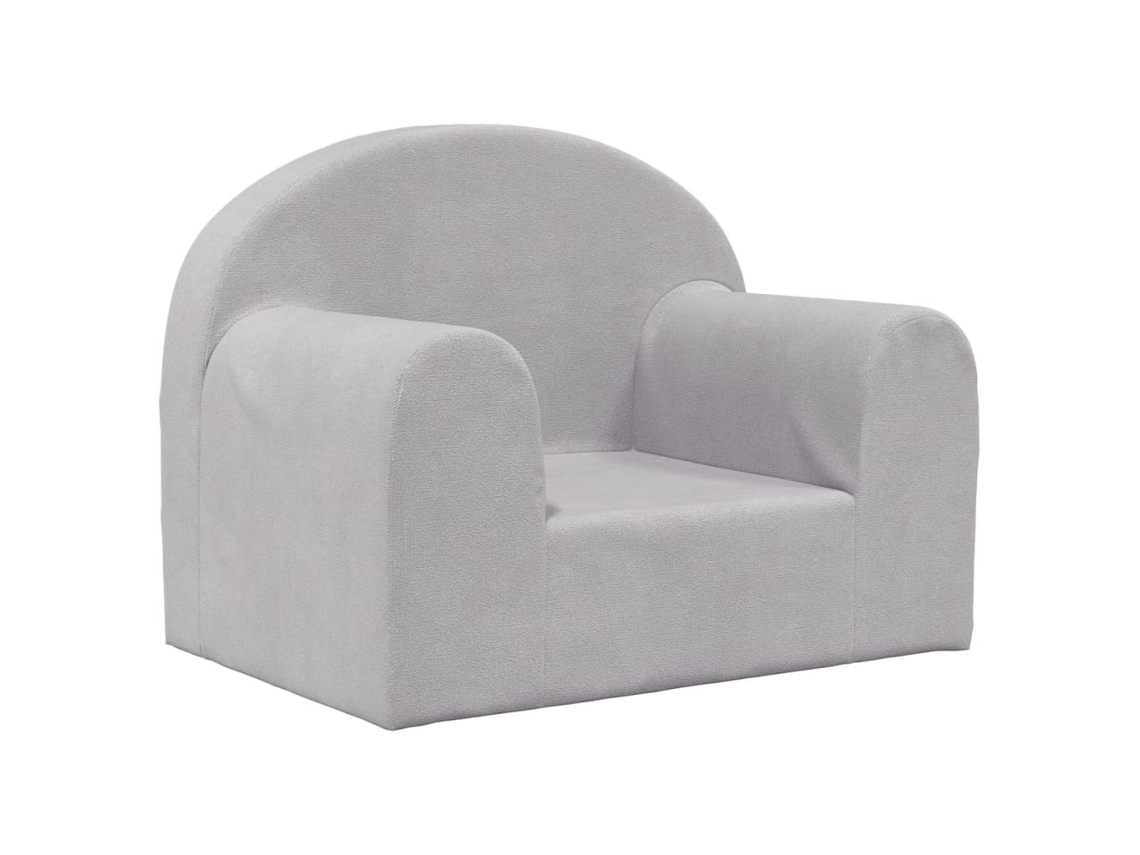 Maison Exclusive - Sofá Infantil Pelúcia Macia Cinzento-claro